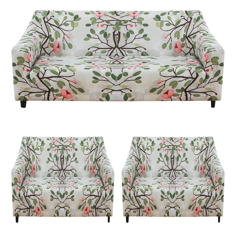 Pink Flo Printed Sofa Cover media 4