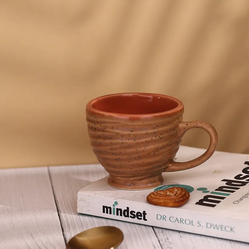 Constanza Ceramic Tea Cup (150 mL)/Brown) media 4