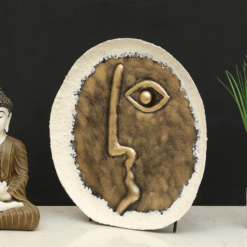 Silent Gaze Metal & Ceramic Showpiece