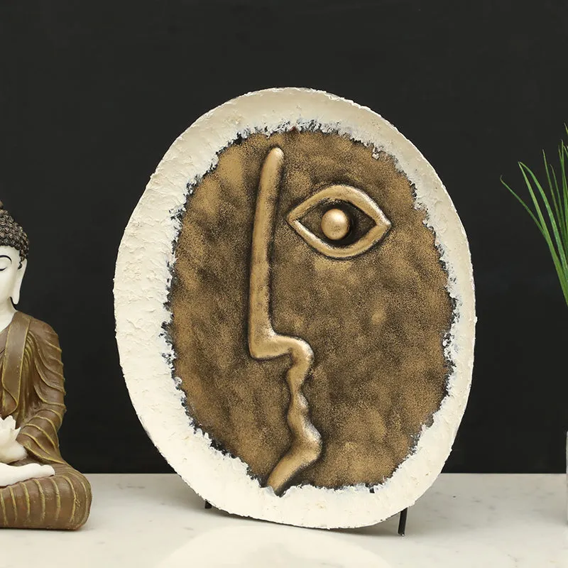 Silent Gaze Metal & Ceramic Showpiece media 1