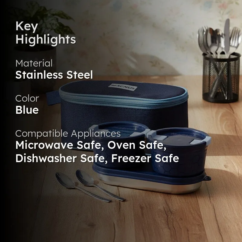 Lunex Easy Lunch Box with Lunch Bag - Four Piece Set media 2