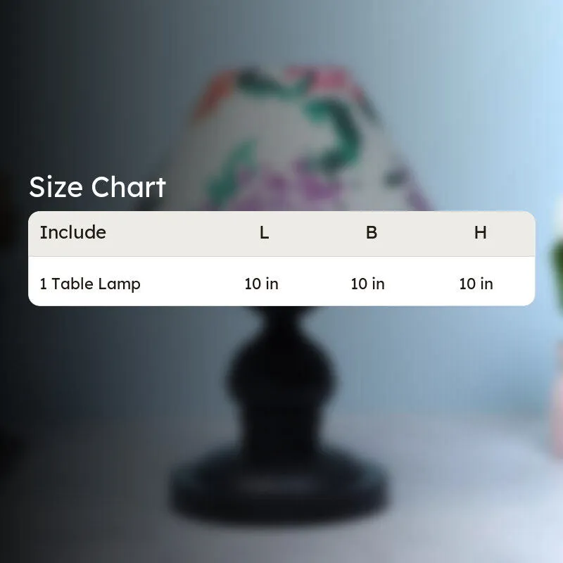 Miyabi Prima Printed Mango Wood Table Lamp - Multicolor media 5