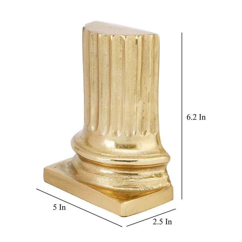 Ancient Pillar Book Ends (Gold) - Set Of Two media 3
