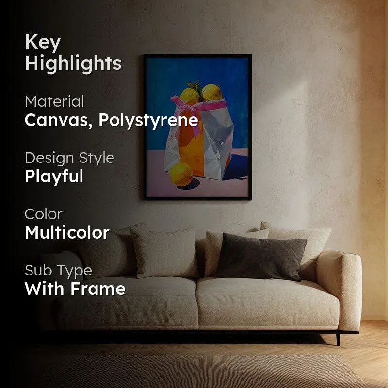 Luneth Canvas Wall Painting With Black Frame media 2