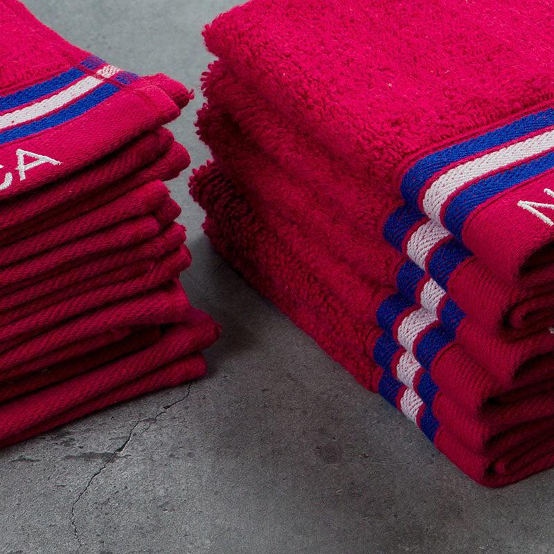 Nautica Dove Down Cotton Face Towel (Burgundy) - Set Of Twelve media 5