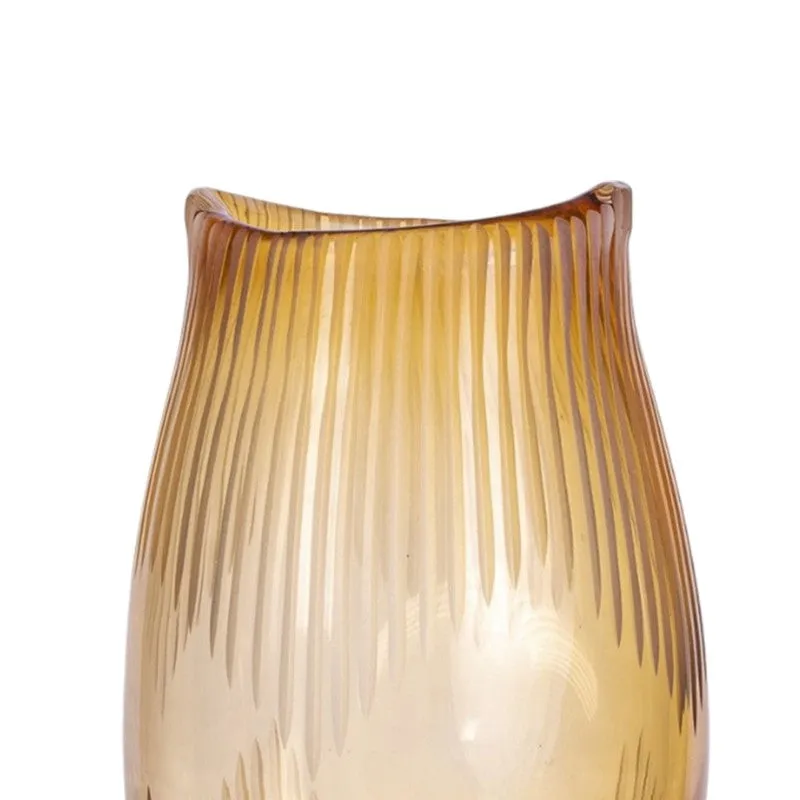 Gridon Glass Vase - Gold media 6