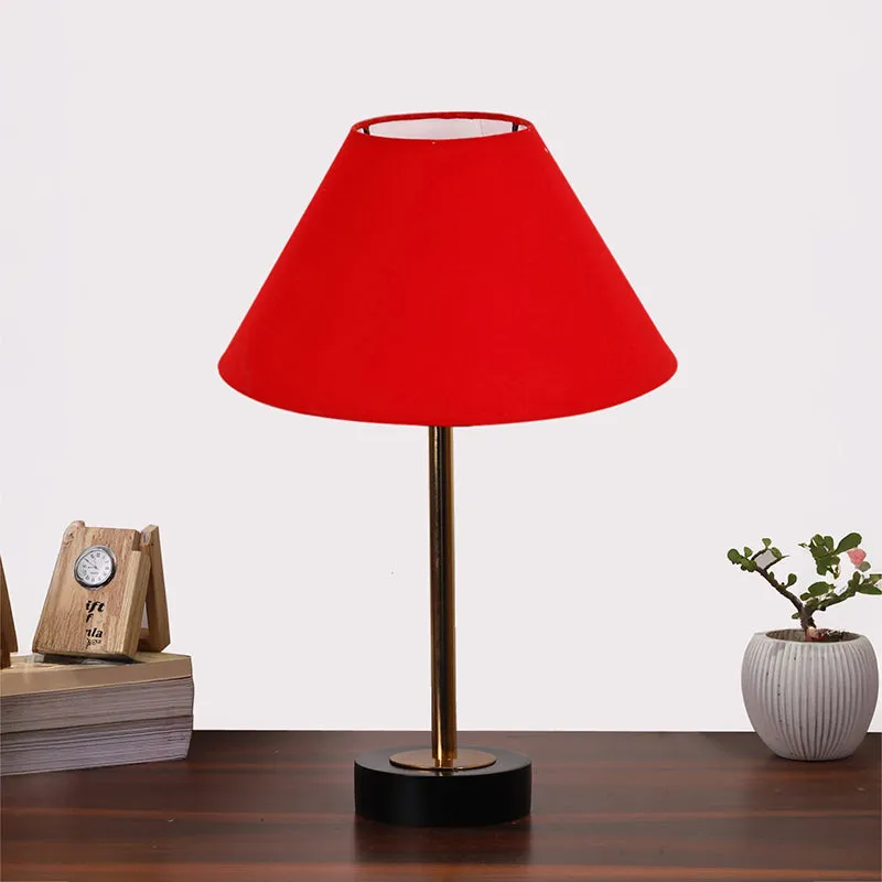 Cotin II Rodin Wooden Table Lamp - Red,Gold,Black media 3