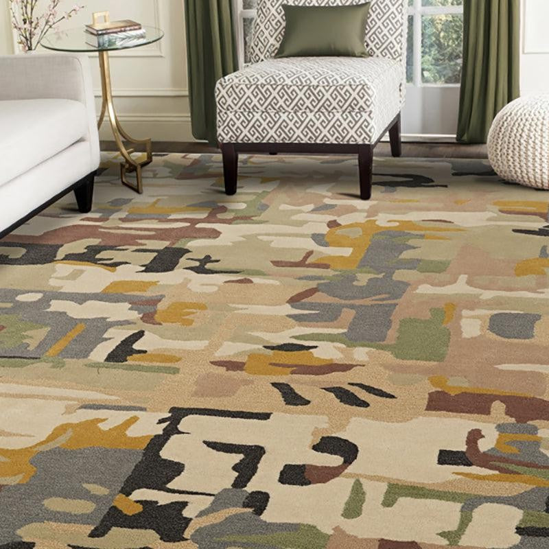 Horus Hand Tufted Abstract Wool & Nylon Carpet - Blue & Green media 8