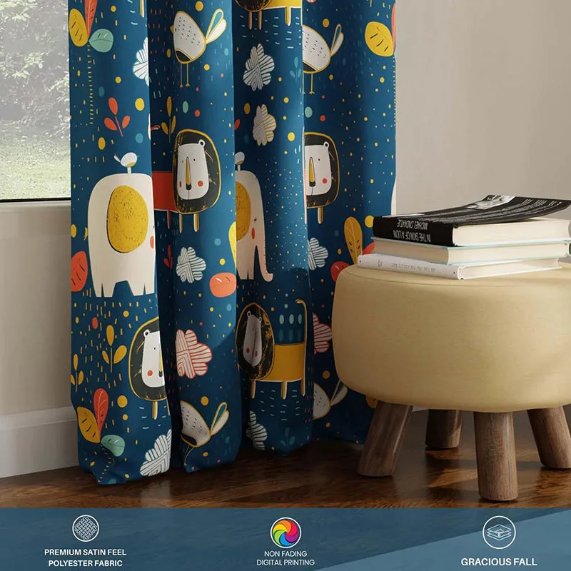 Urban Space Lion King Curtain - Blue media 1