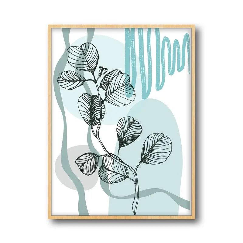 Verdant Melody Archival Canvas Wall Art - Natural Brown Frame media 5