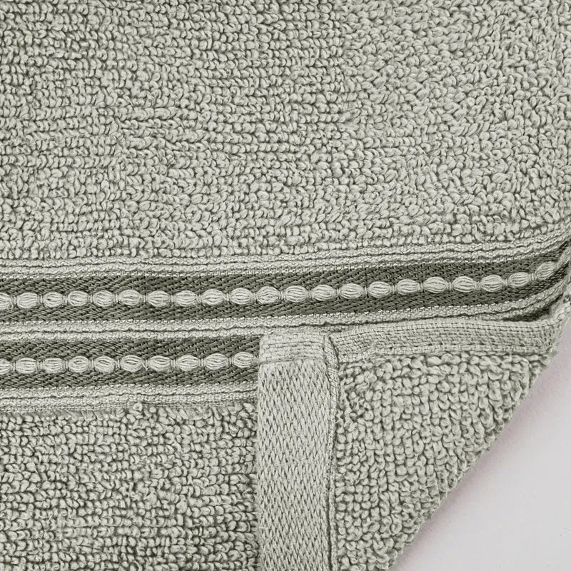 Micro Cotton LuxeDry Solid Hand Towel (Grey) - Set Of Two media 6