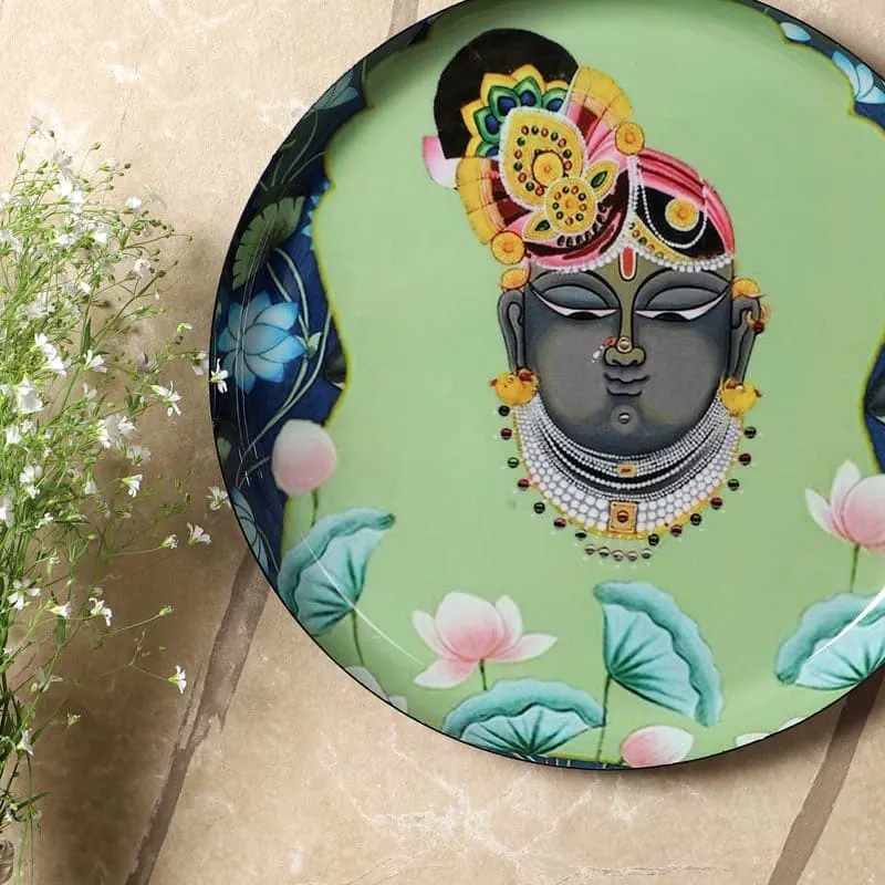 Krishna Charm Iron Wall Plate media 3
