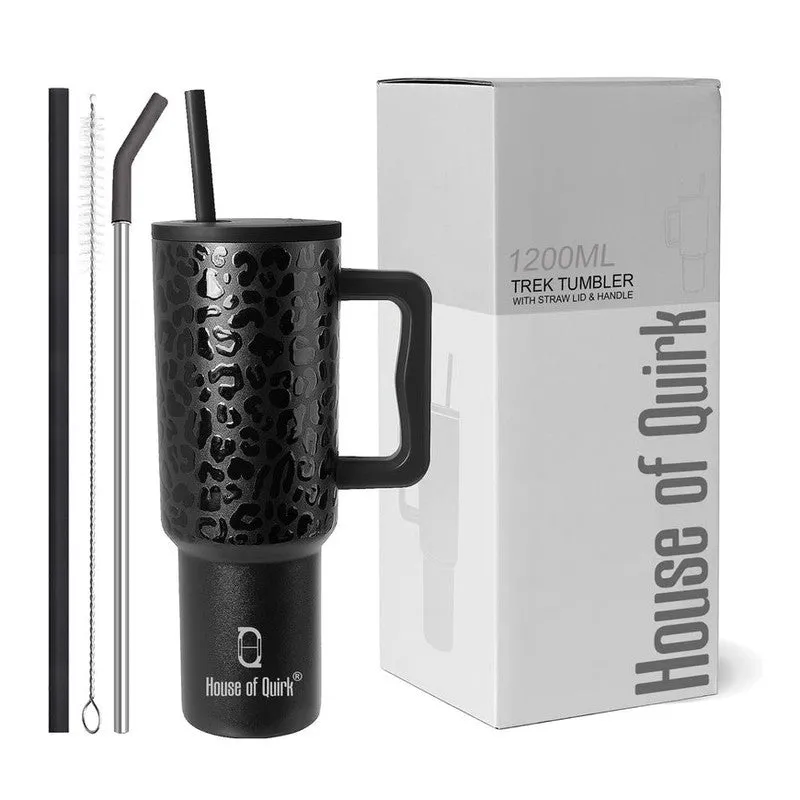 Savanna Splash Stainless Steel Tumbler (1200 ML) - Black media 8