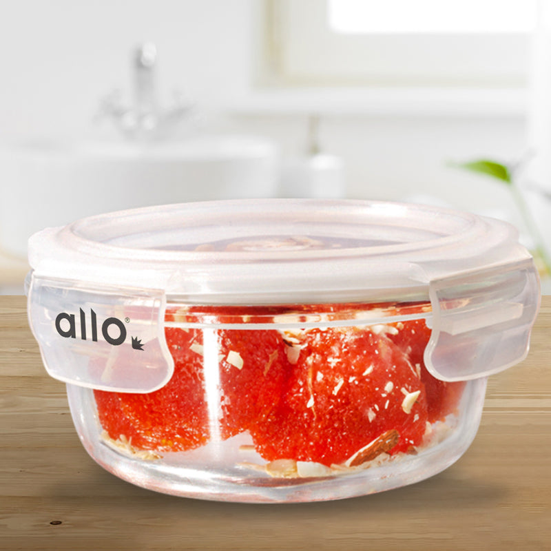 Oliva Round Glass Storage Container - 400 ML media 3