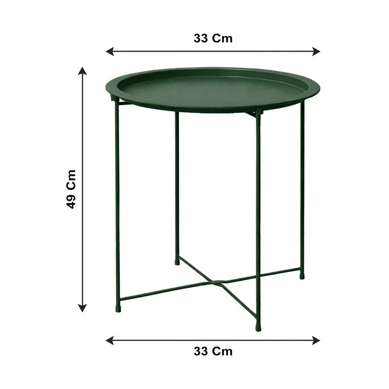 Cedar Metal Side Table - Green media 8