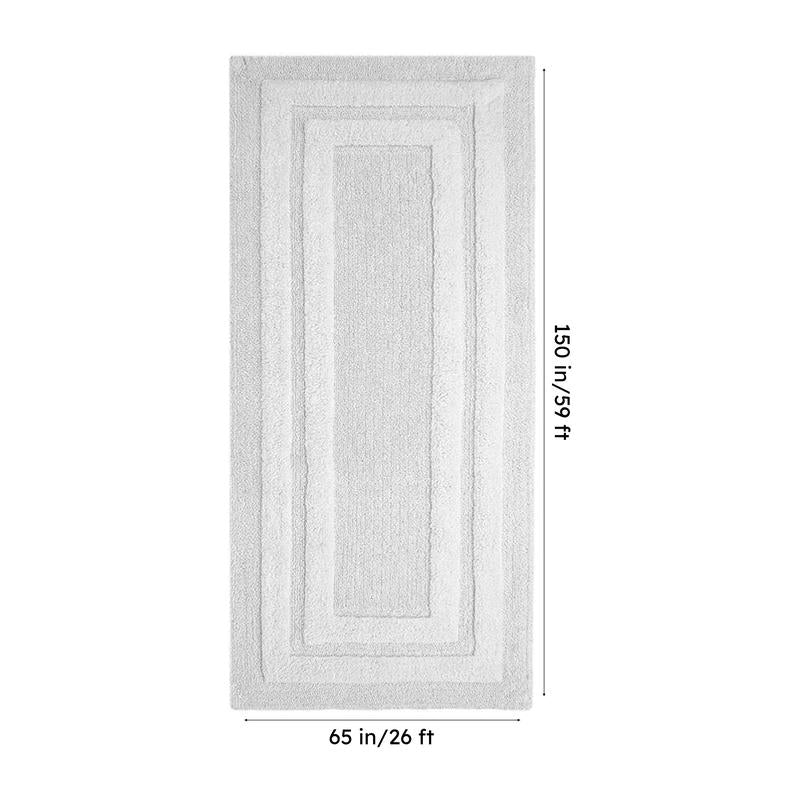 PureStep Cotton Runner Rug - White media 10