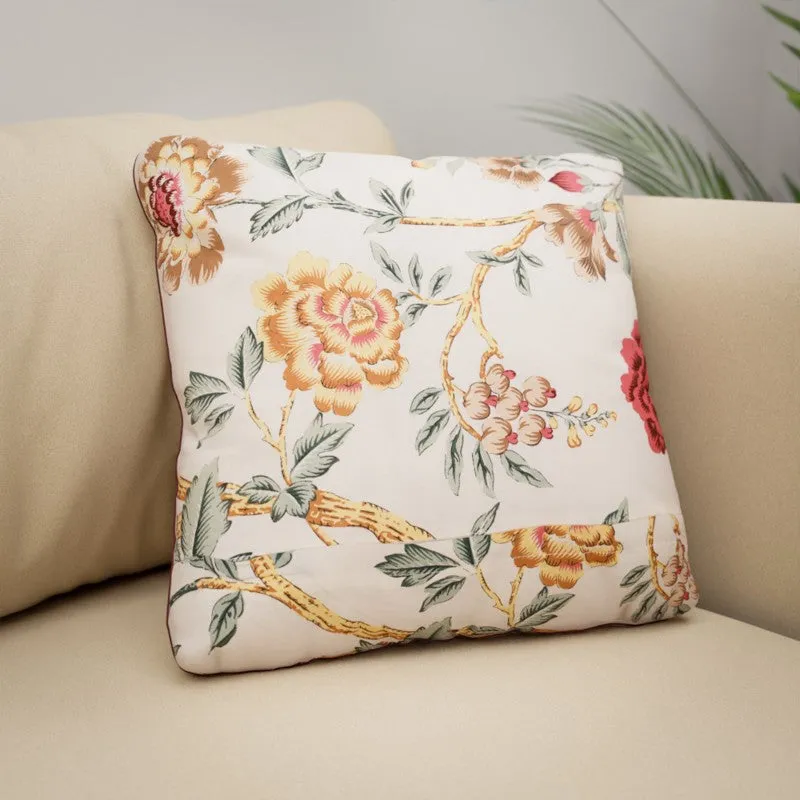 Bloom Crest Cotton Cushion Covers - Set Of Two media 3