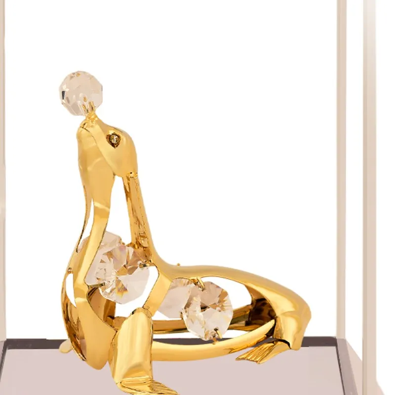 Golden Seal 24K Gold Plated Mild Steel Showpiece media 5