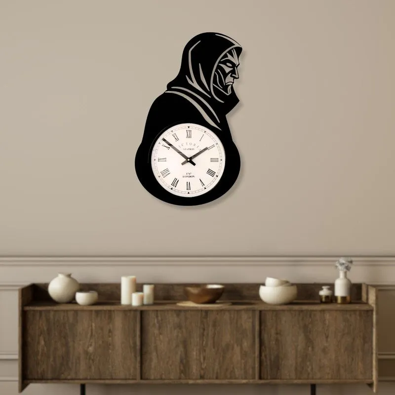 Valor Steel Analog Wall Clock - Black media 3