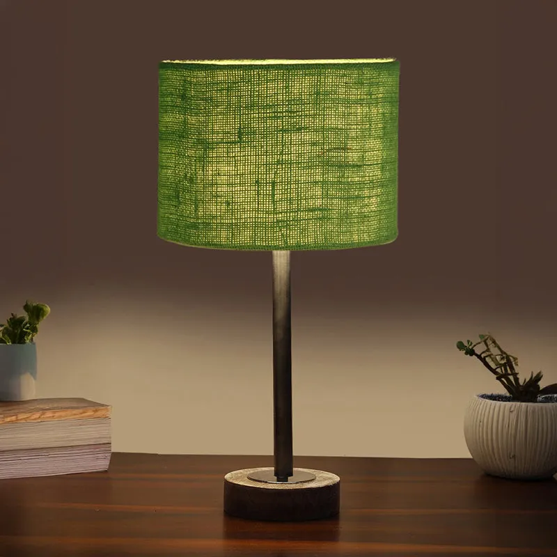 Sienna I Rodin Wooden Table Lamp - Green,Silver,White media 1