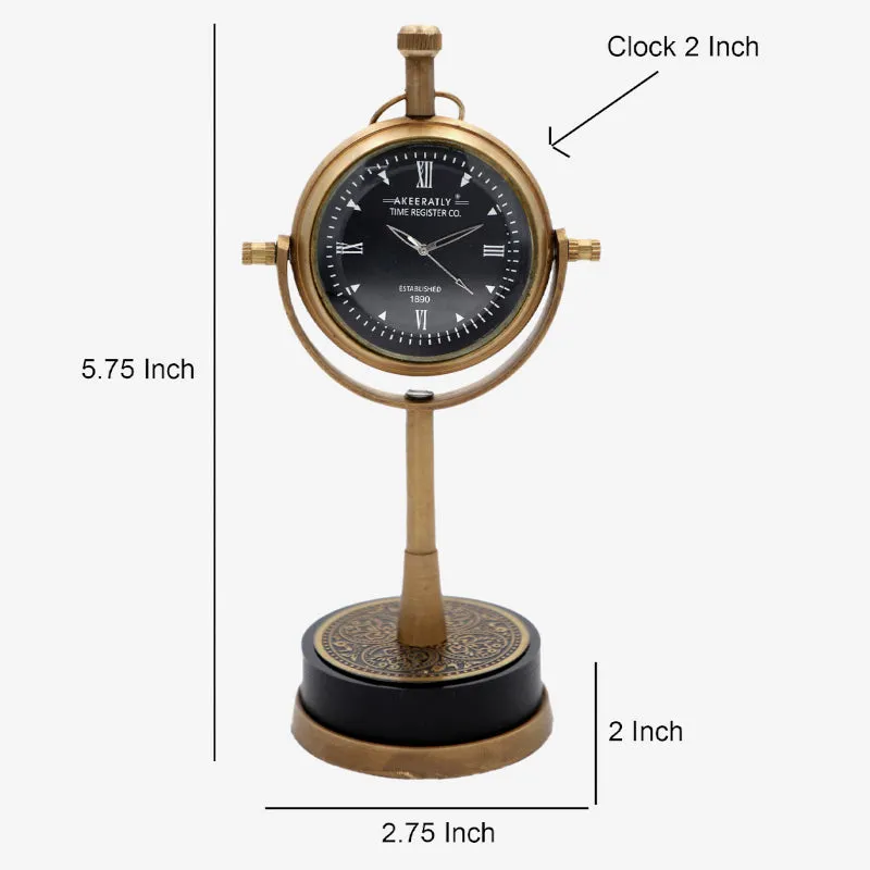 Esmora Antique Table Clock - White & Black media 5