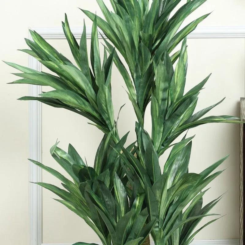 Artificial Green Dracaena Plant Without Pot - 4.2 Feet media 6