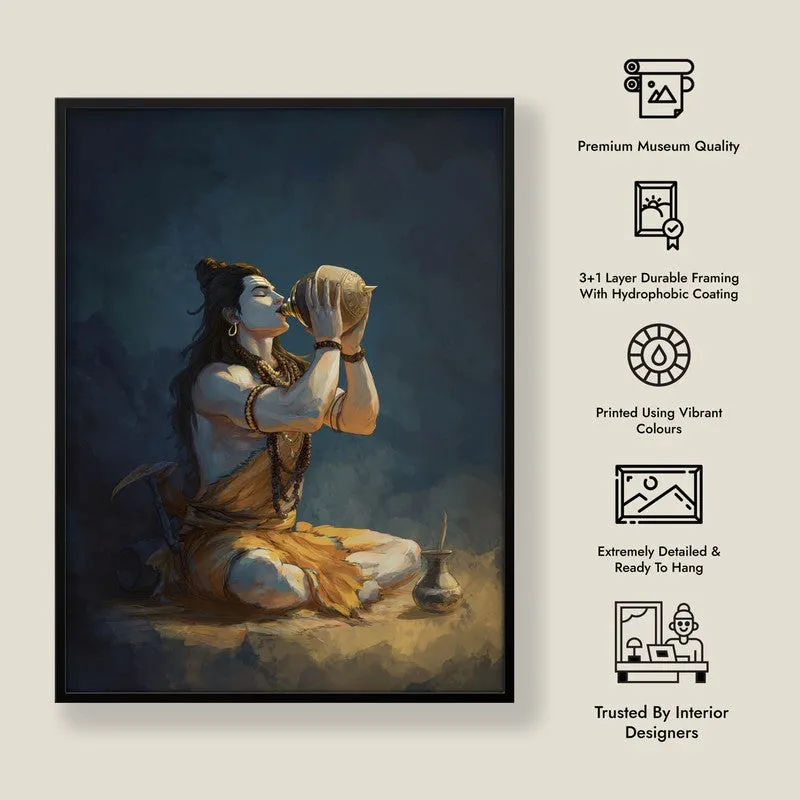 Lord Shiva with Kamandalu Divine II Archival Paper Wall Art media 8