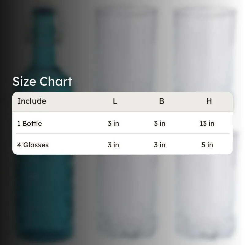 Hayes 1000 mL Water Bottle With 300 mL Glasses - Five Piece Set media 7
