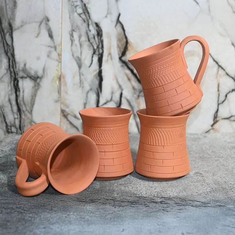 Kaivalya Terracotta Coffee Mug (250 mL Each) - Set of Six media 8
