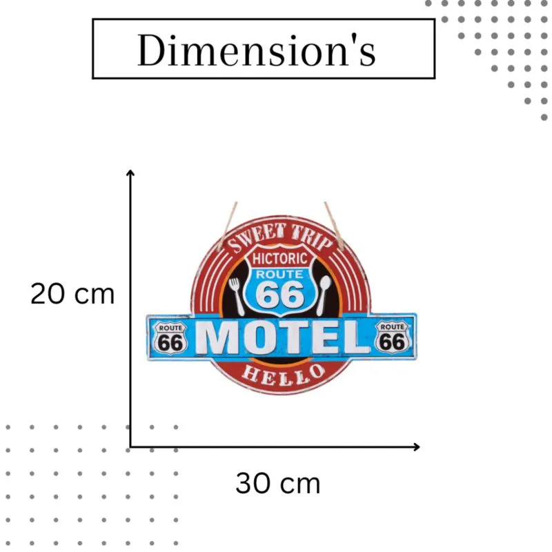 Motel Route 66 Metal Wall Accent media 5