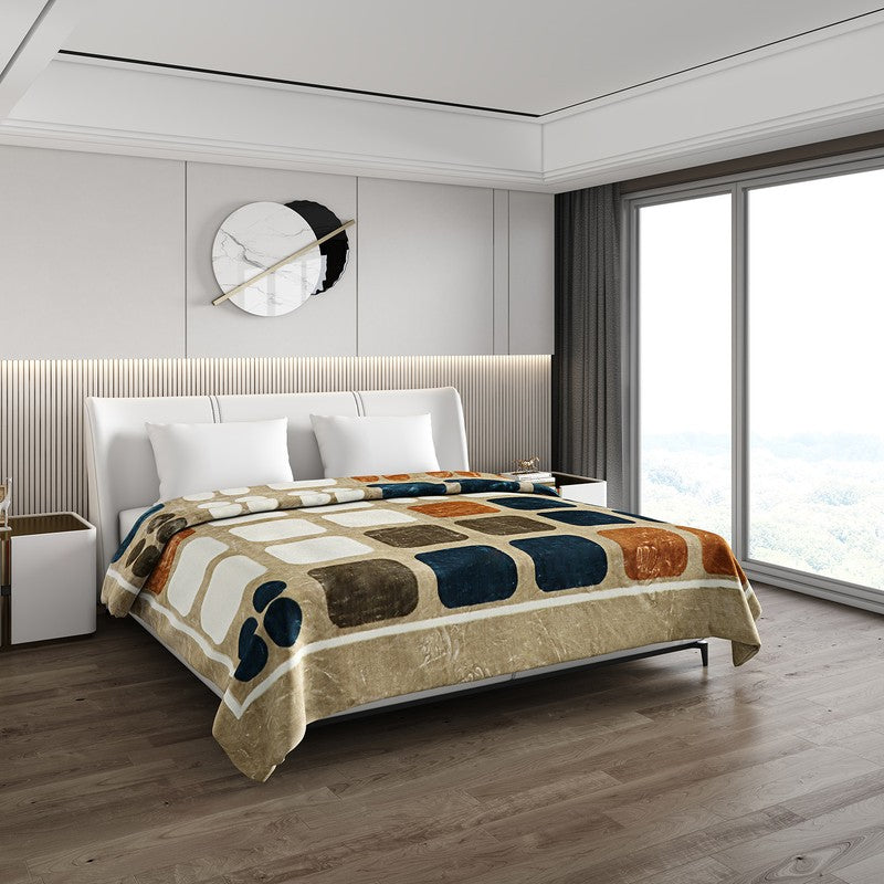 Monte Carlo Urban Mosaic Blanket - 691 GSM