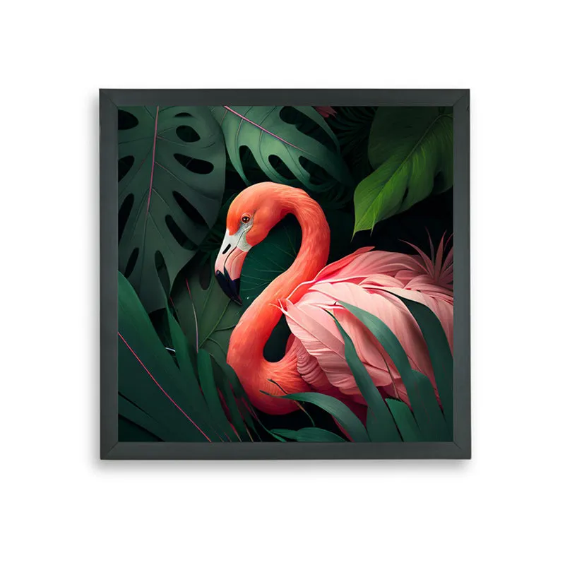 Hidden Flamingo Wall Art With Resin Frame media 7