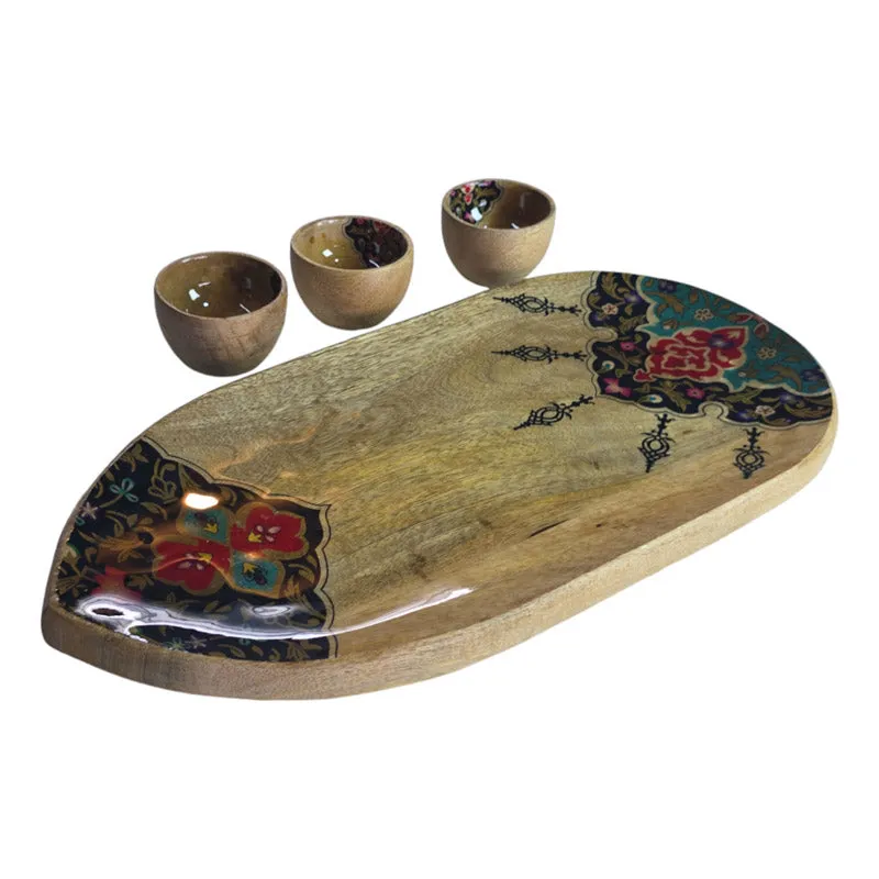 Misni Ethnic Wood Platter media 5