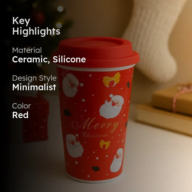 Hoho Ceramic,Silicone Coffee Mug (400 mL) media 2