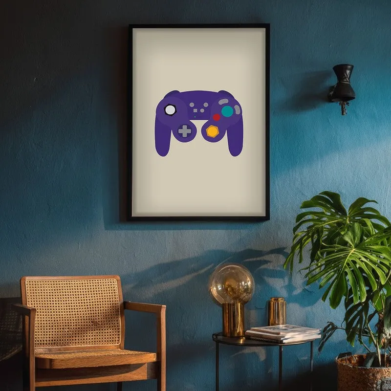 Retro Joystick Framed Canvas Wall Painting media 4