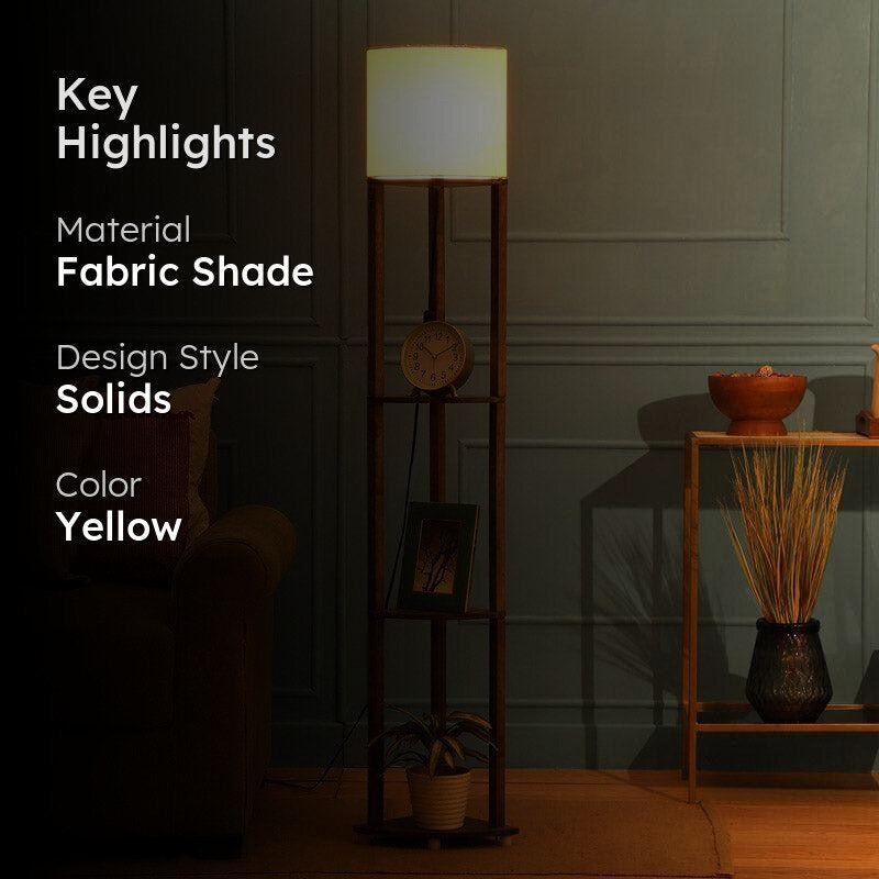 Honey Yuno Floor Lamp With Shelf media 2