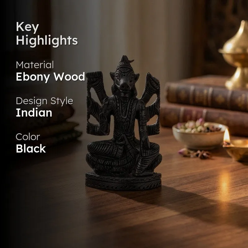 Varahi Devi Divine Ebony Wood Idol media 2