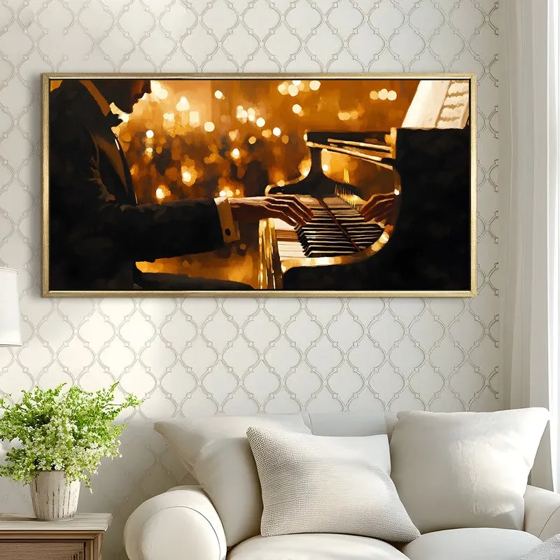 Harmonique Canvas Wall Painting With Frame media 4