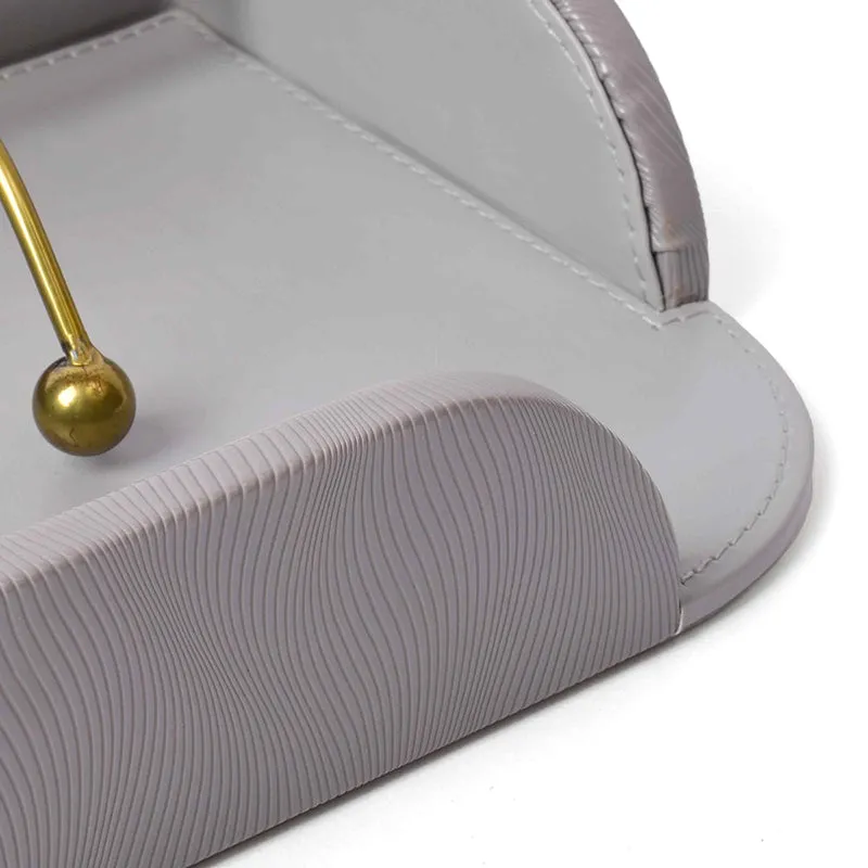 Veltrix Nuo Faux Leather Tissue Holder - Grey media 6
