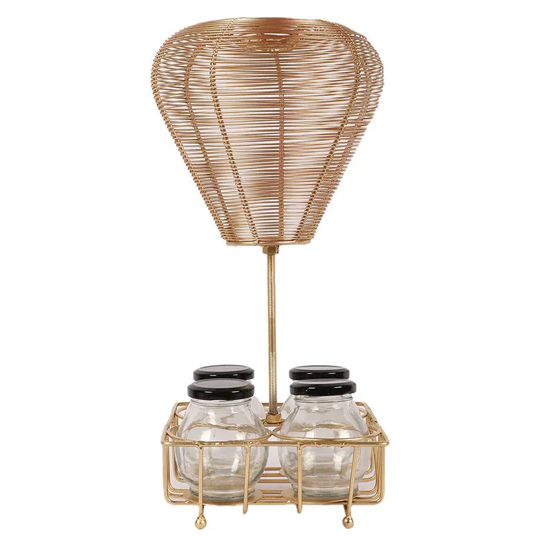 Colette Iron Rack With Jar - Five Piece Set media 3