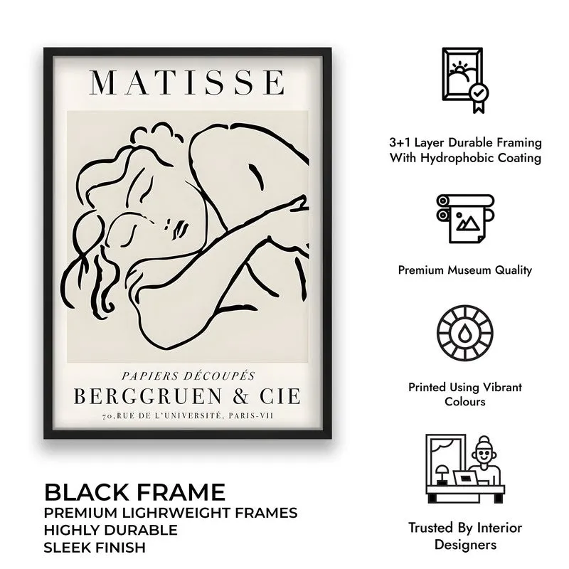 Repose Canvas Wall Painting With Black Frame media 8