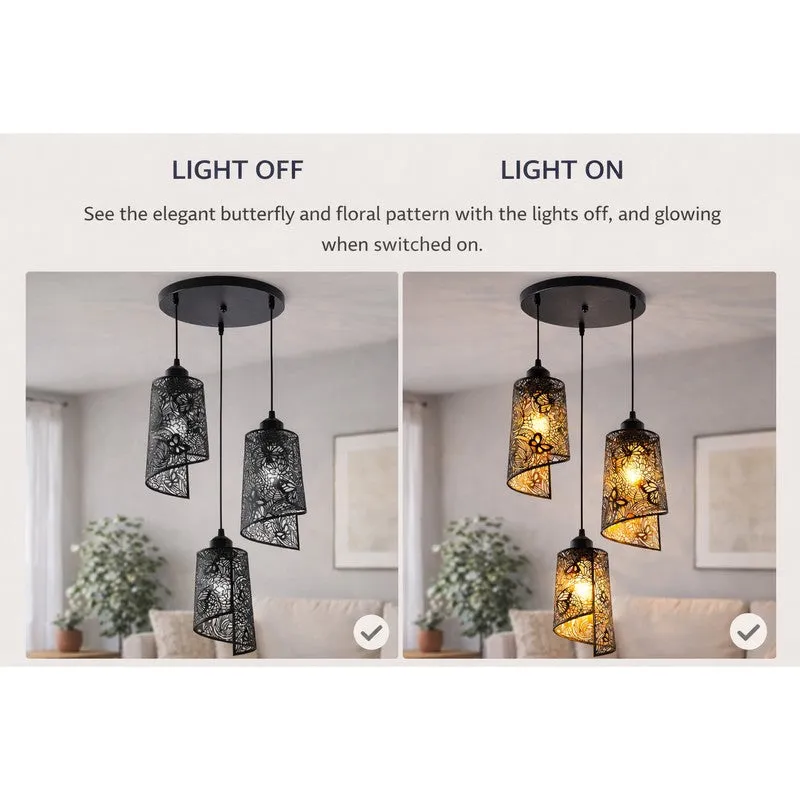 Botanic Metal Cluster Ceiling Lamp media 7