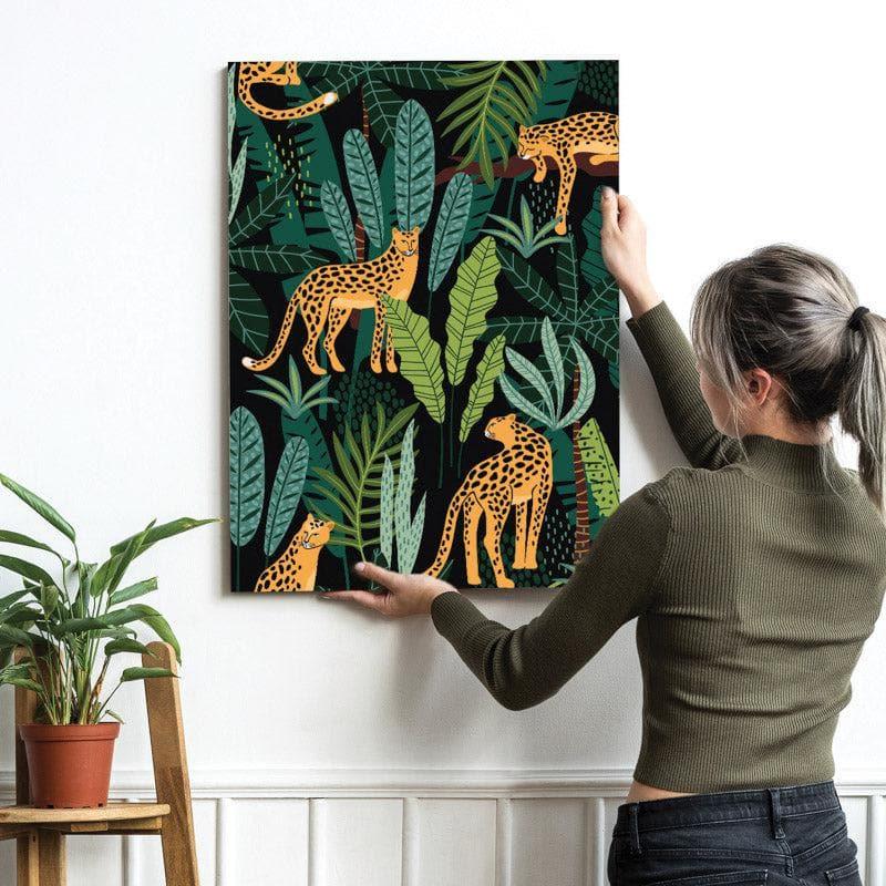 Leopard Leap Canvas Wall Painting media 4