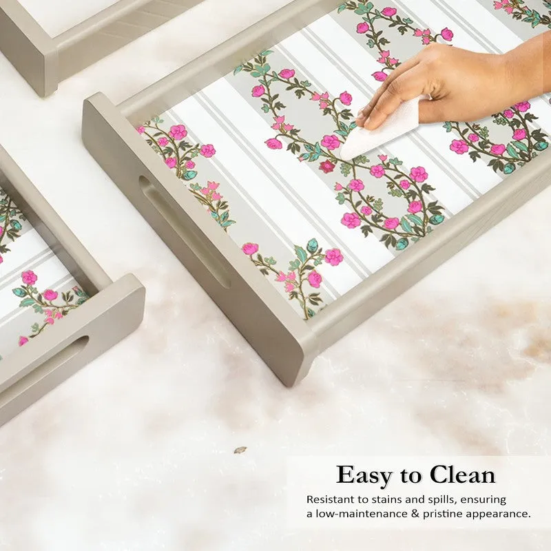 Zeyla Wooden Serving Tray - Set Of Three media 5