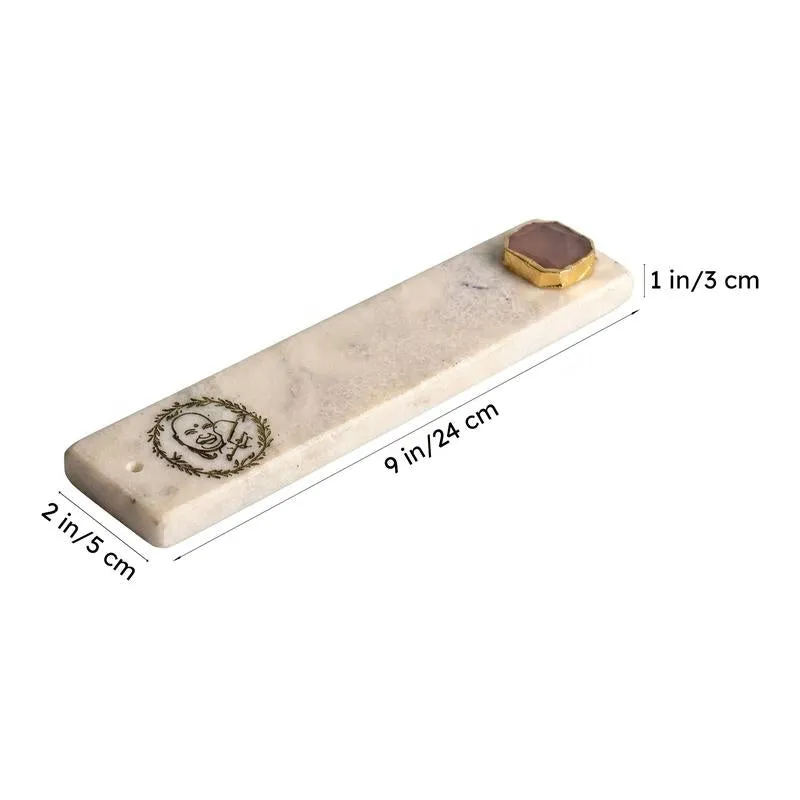 Guru ji Incense Holder Rose Quatrz Plating - Pink media 6