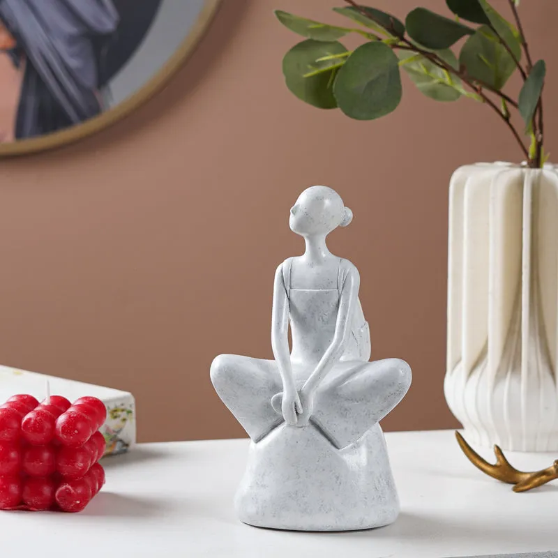 Meditative Mood Resin Showpiece media 1