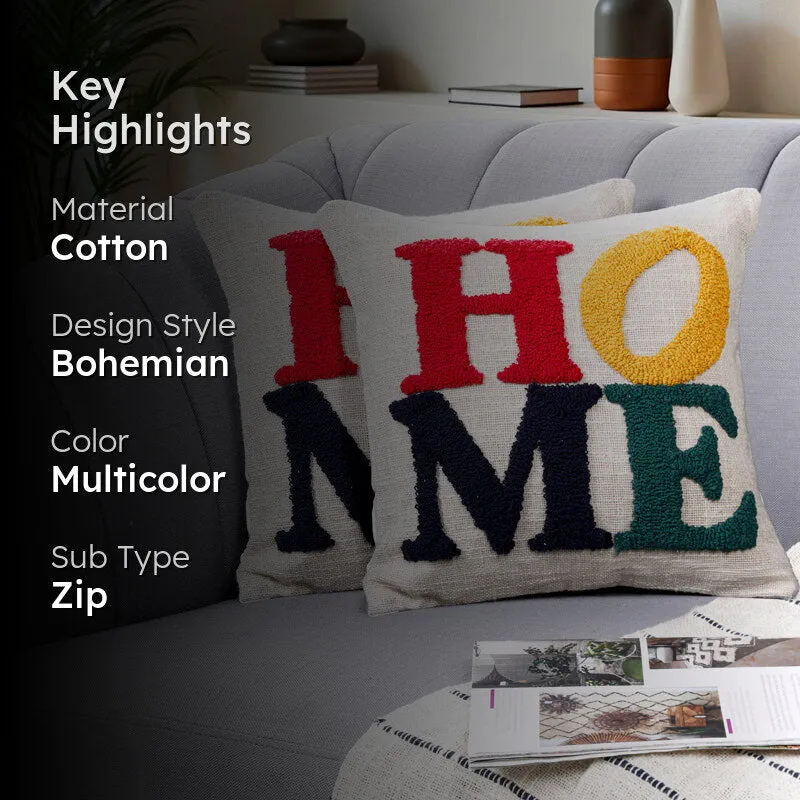 Home Tufted Cushion Cover Set (Square) - Set Of Two - Set Of Two media 2