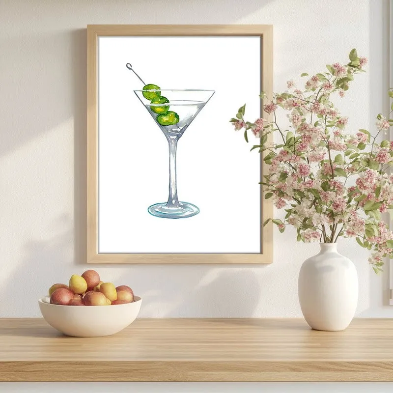Classic Sip Archival Canvas Wall Art - Brown media 1