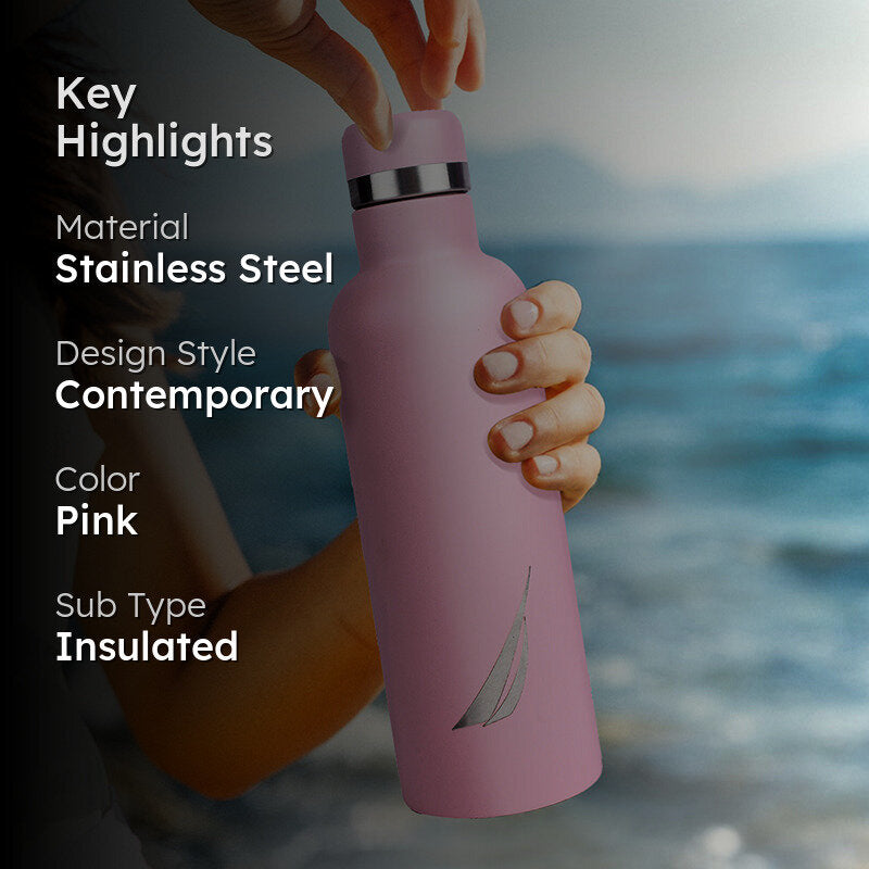 Nautica Cirrus Pure Insulated Stainless Steel Thermos (Pink) - 500 mL media 2