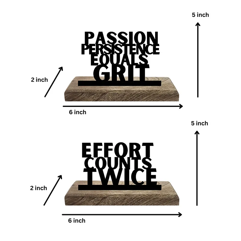 Passion & Grit Showpiece - Set Of Two media 4